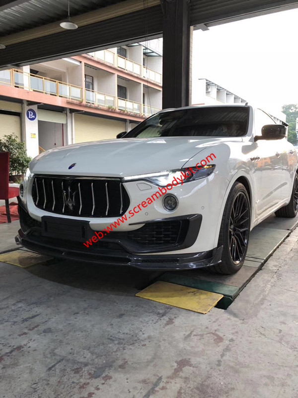 Maserati Levante Body Kit Mansory Carbon Fiber Front Lip And After Lip