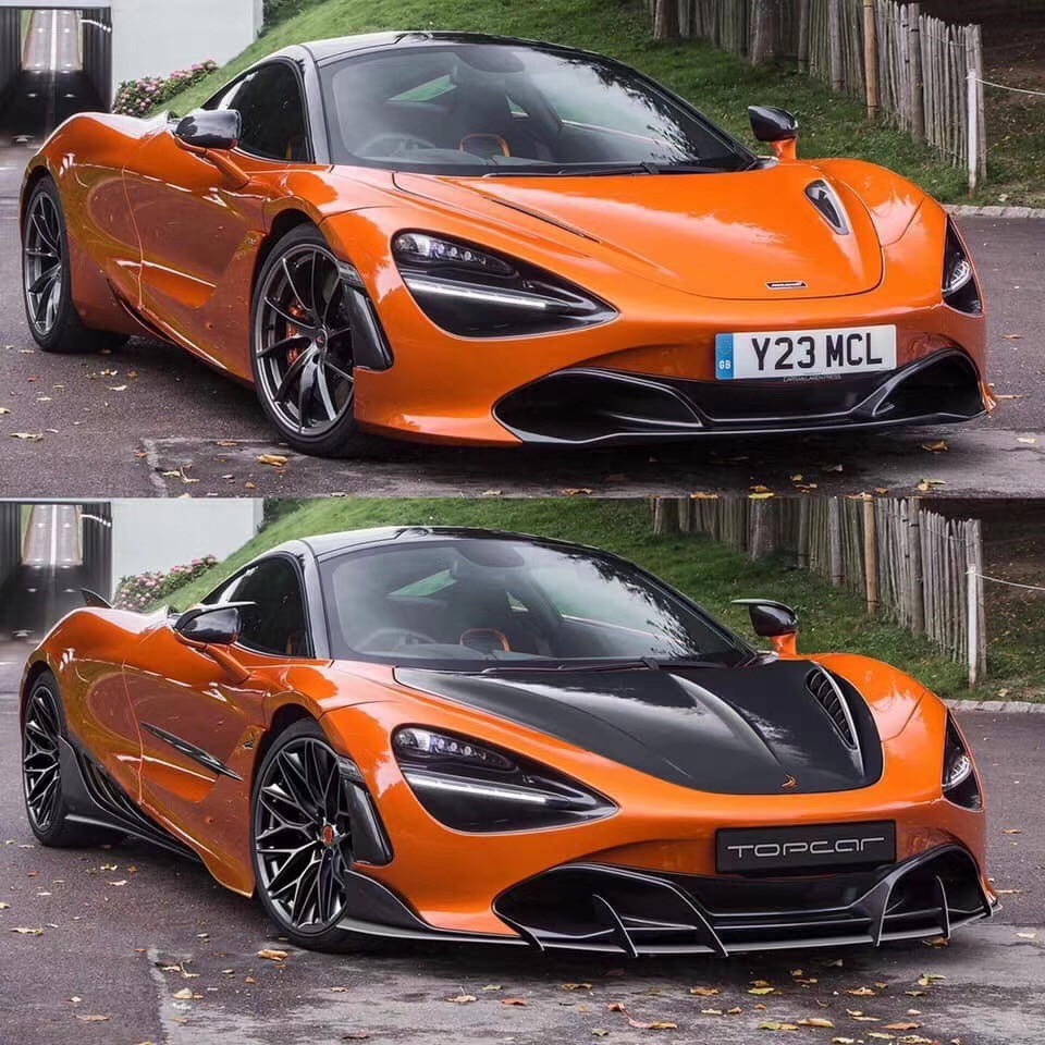 Mclaren 720S body kit front bumper rear lip bumper side skirts hood