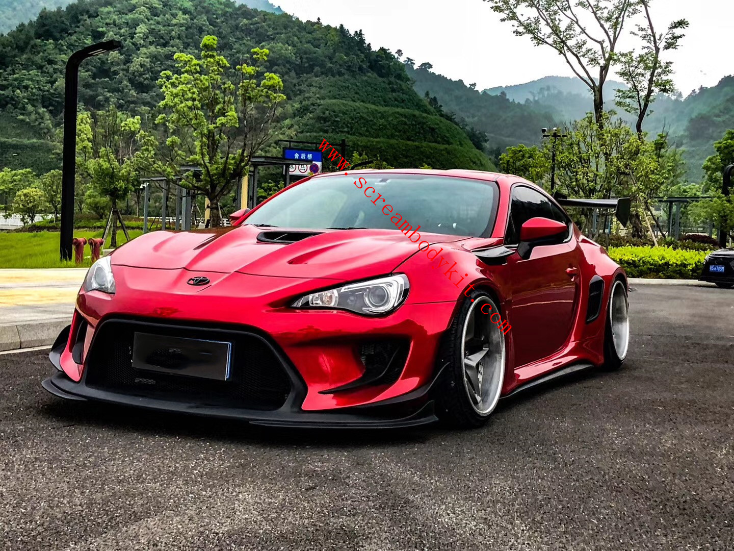 Toyota GT86 BRZ wide body kit front bumper side skirts rear bumper wide