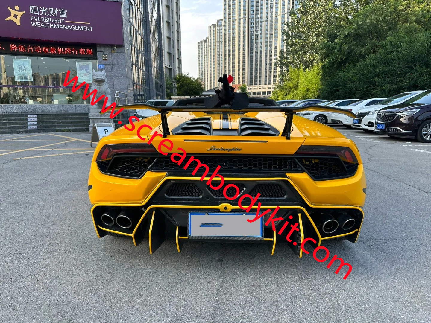 Lamborghini huracan carbon fiber spoiler wing lp610 lp580 EVO