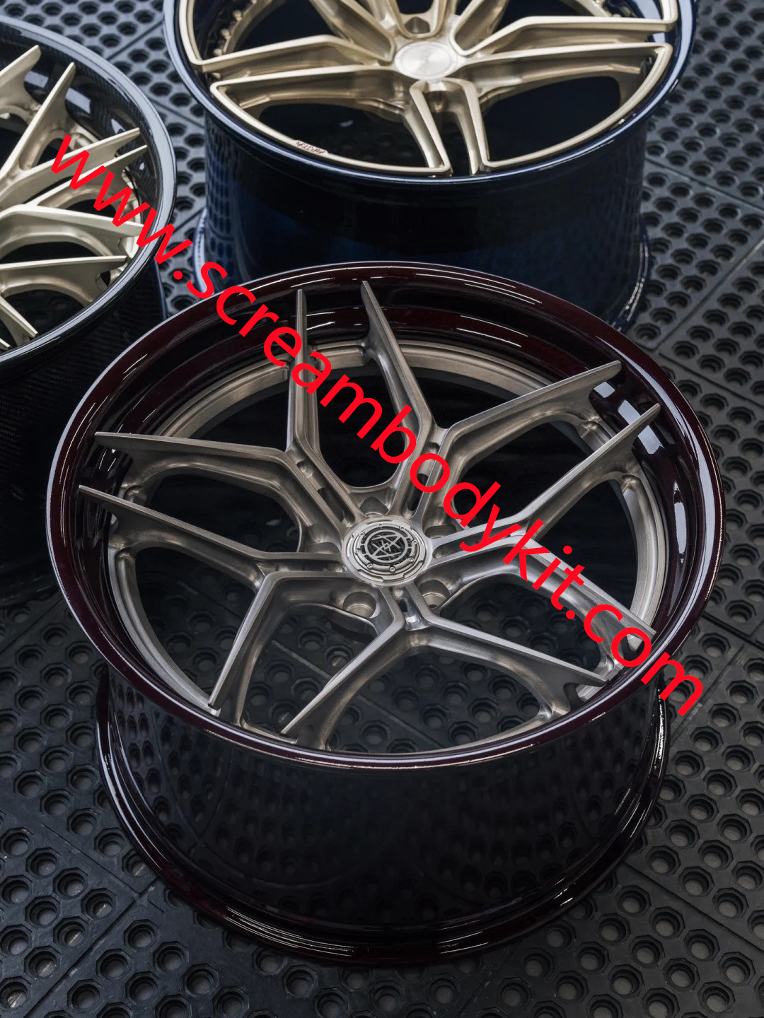 Red dry carbon fiber wheels rims customized 19/21/22/23