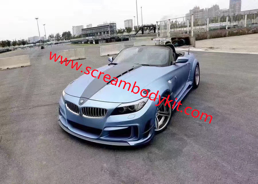 BMW Z4 E89 wide body kit front bumper after bumper side skirts hood fenders