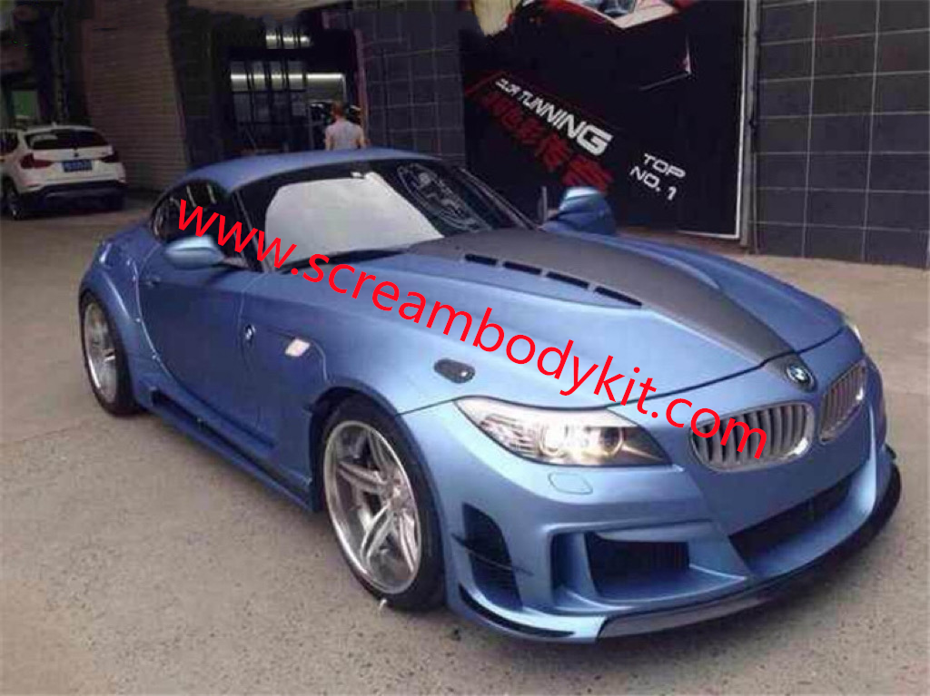 BMW Z4 E89 wide body kit front bumper after bumper side skirts hood fenders