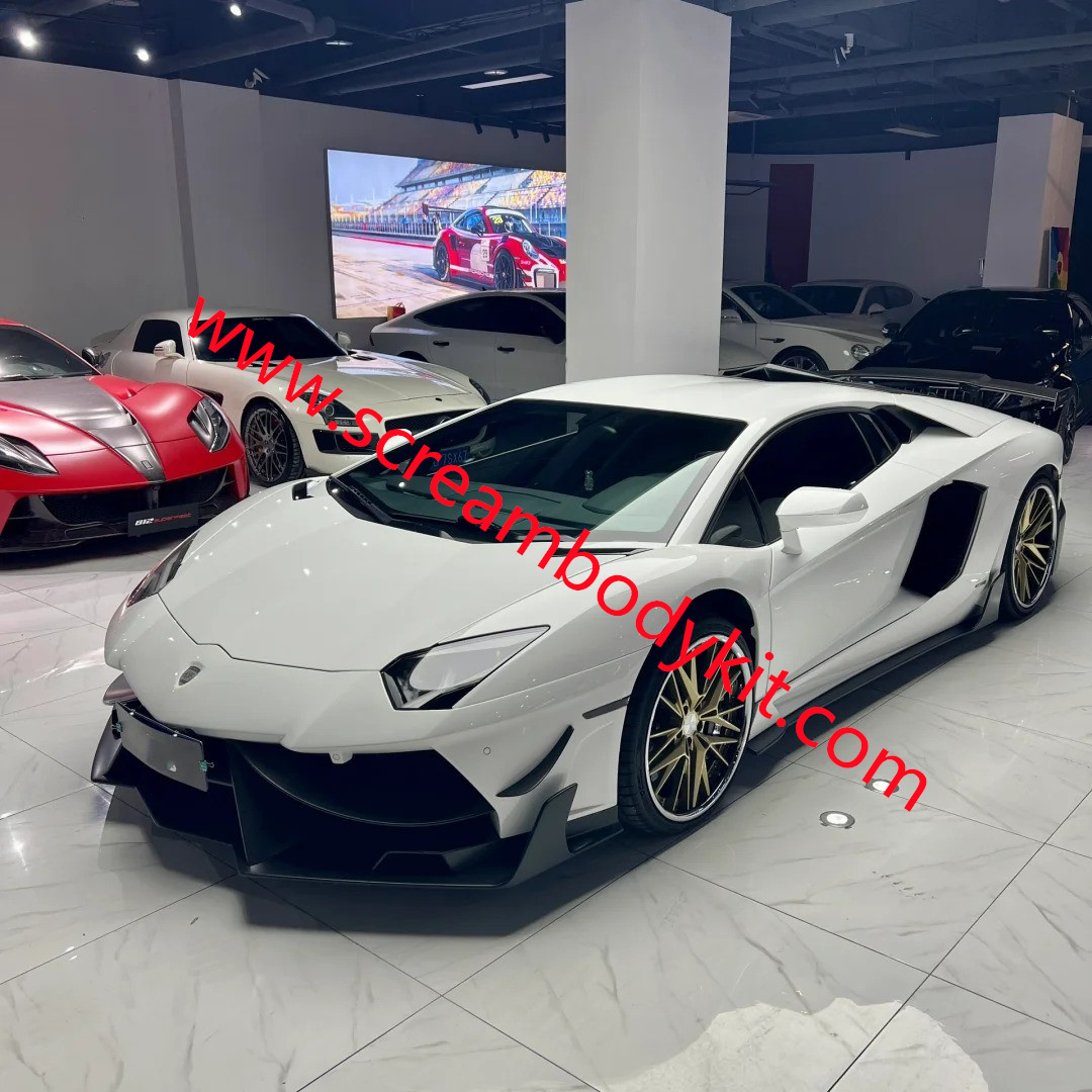 Lamborghini aventador DMC body kit LP700  front bumper rear bumper side skirts spoiler hood cover carbon fiber