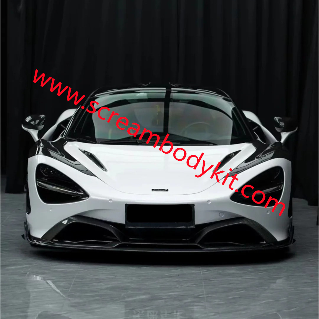 Mclaren 720S front lip side skirts rear lip spoiler wing vent lampshade rims mirror cover