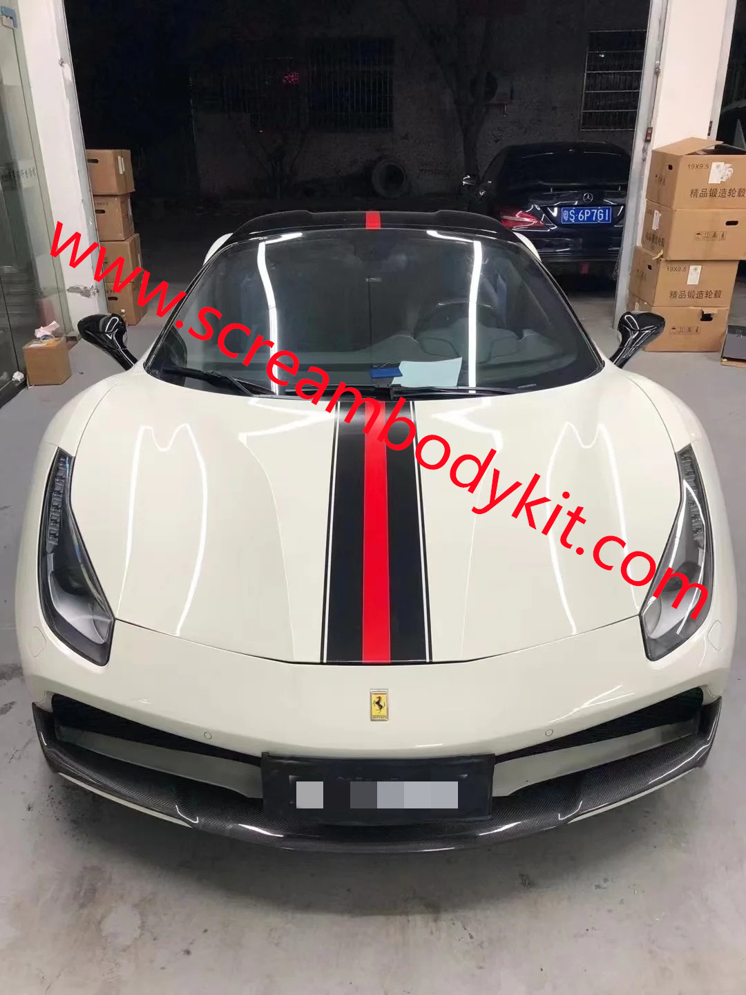 Ferrari 488 GTB body kit Novite front lip rear diffuser side skirt spoiler dry carbon fiber etc