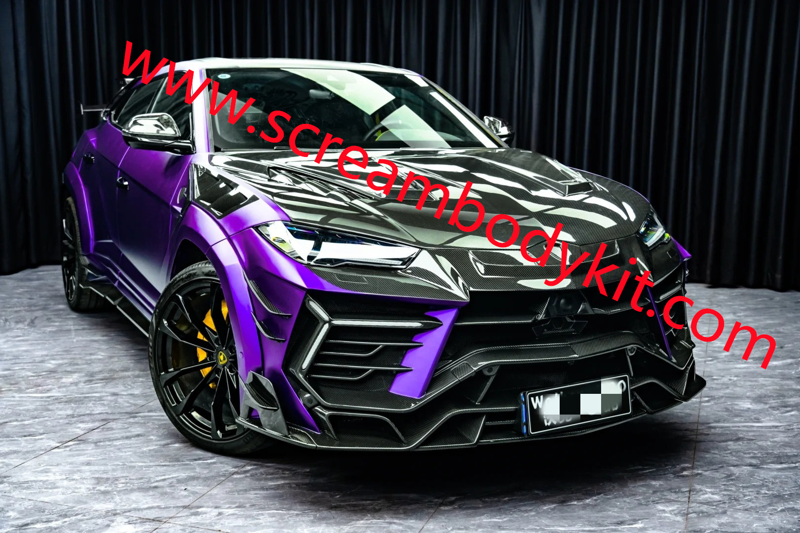 Lamborghini URUS Mansory wide body kit type 3 full dry carbon fiber