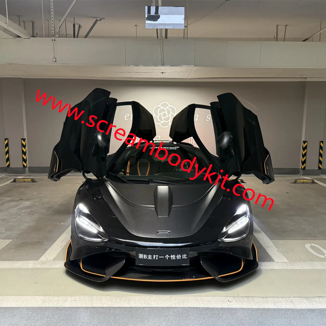 Mclaren 720S 765LT body kit front bumper rear bumper side skirts hood spoiler fenders