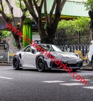 Porsche 992 turbos techart body kit front bumper side skirts rear lip spoiler wing whole dyr carbon fiber